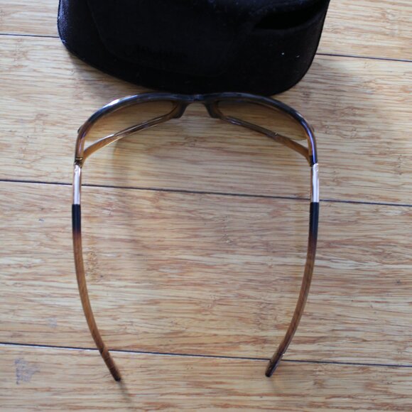 Tom Ford Oversized Oval Brown Wrap Acetate Sunglasses Unisex Excellent Condition Tom Ford Oversized Oval Brown Wrap Acetate Sunglasses Unisex  main image 3